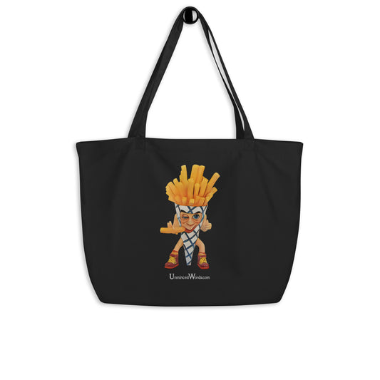 Fried - Large organic tote bag - Unminced Words