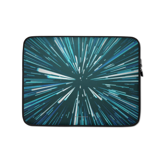 Hyperspace Deluxe - Blue Laptop Sleeve - Unminced Words