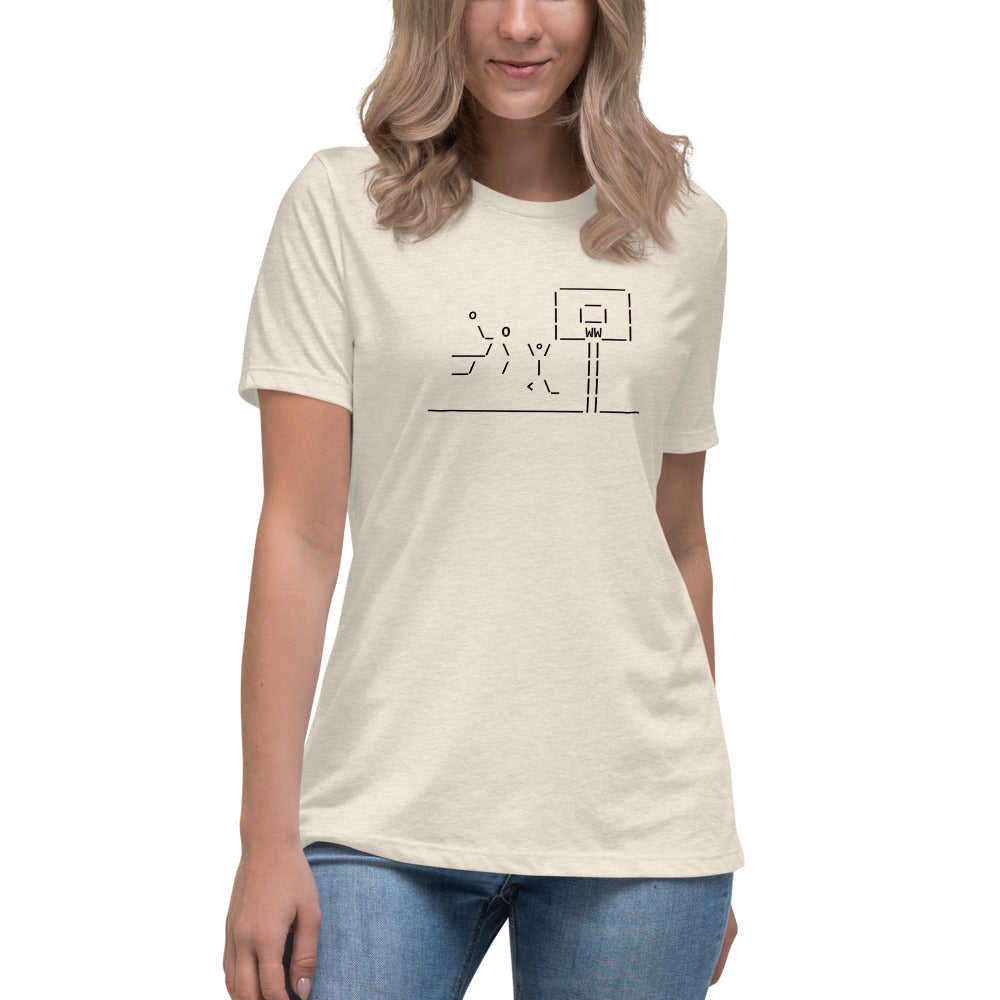 Basketball Dunking - Women's Relaxed T-Shirt - Unminced Words