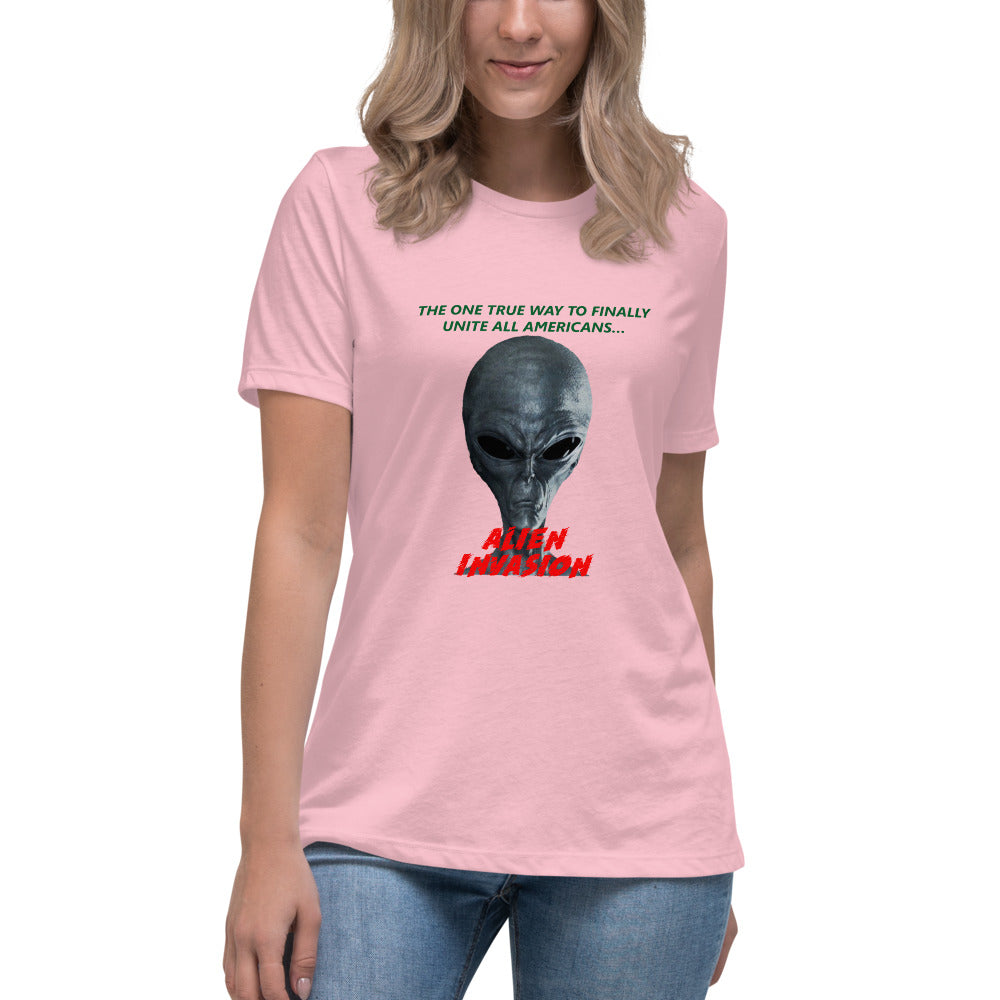 Alien Invasion - Women's Relaxed T-Shirt - Unminced Words